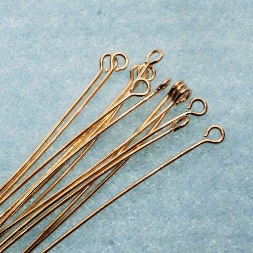 Gold Eye Pin Silver Rose Gold Black Open Eyepins Headpins 0.7mm