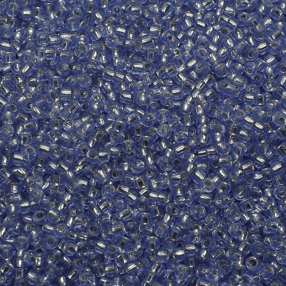 FGB Beads Silver Lined Sapphire Size 12 - 50g