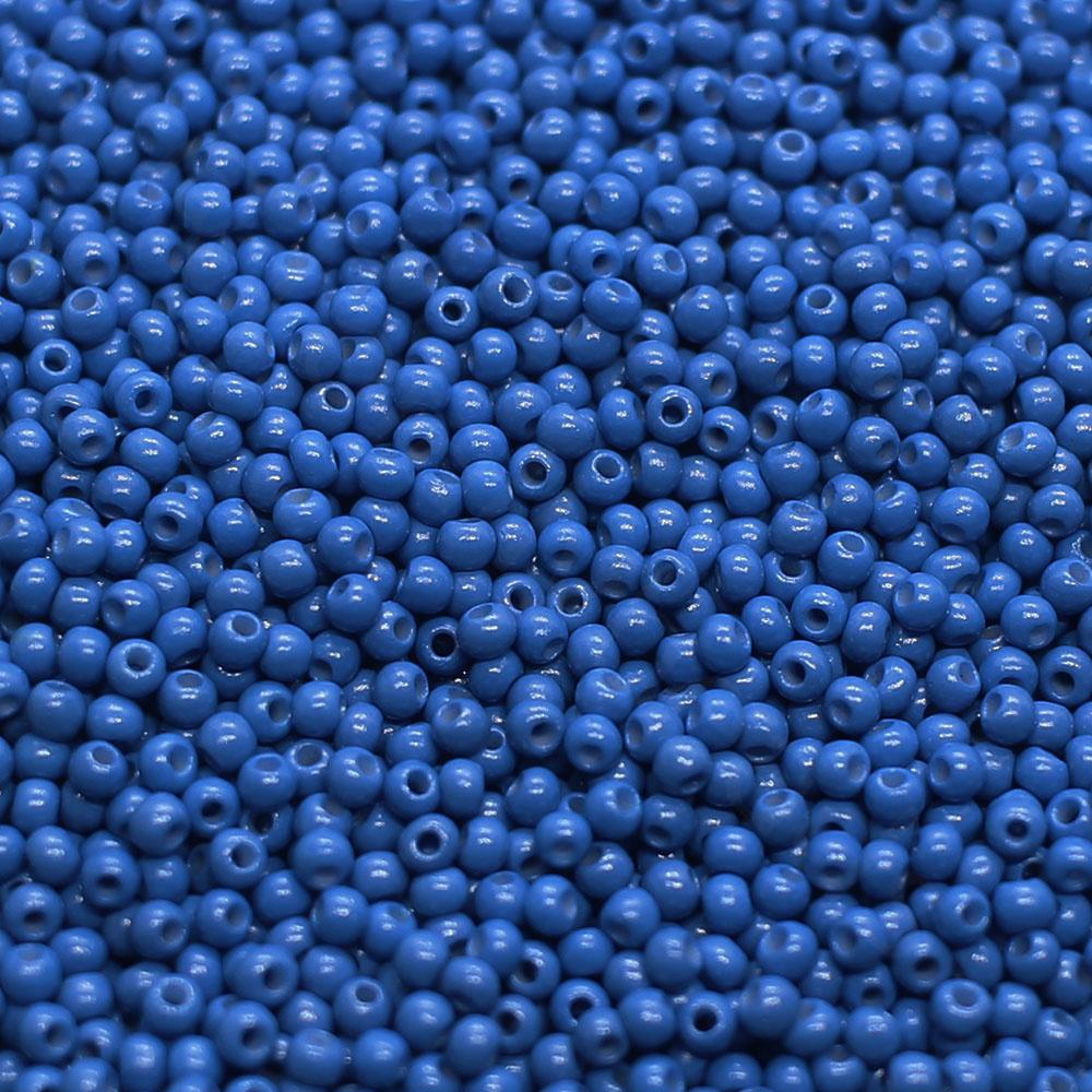 FGB Seed Beads Size 12 Opaque Deep Sky Bue - 50g