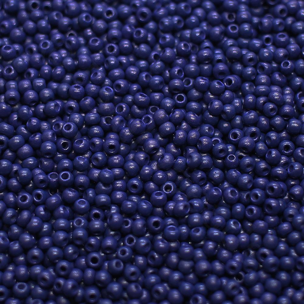 FGB Seed Beads Size 12 Opaque Navy - 50g