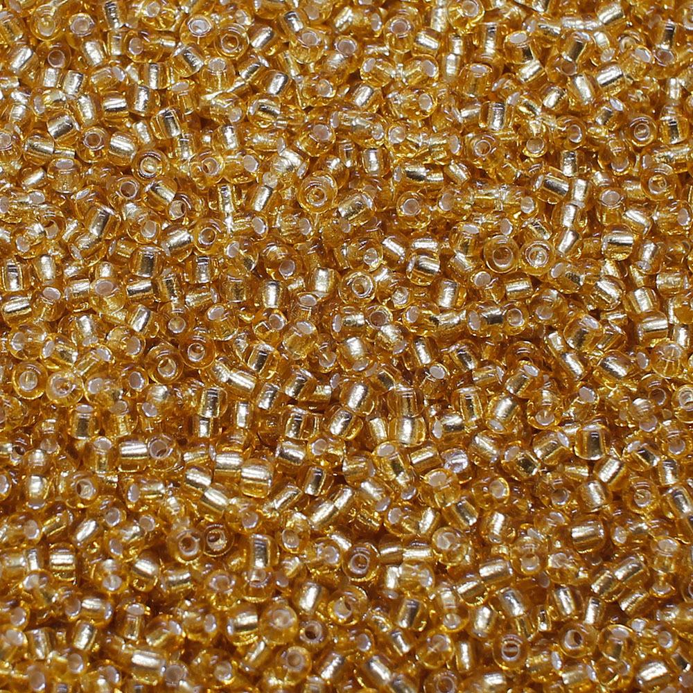 FGB Beads Silver Lined Champagne Size 12 - 50g