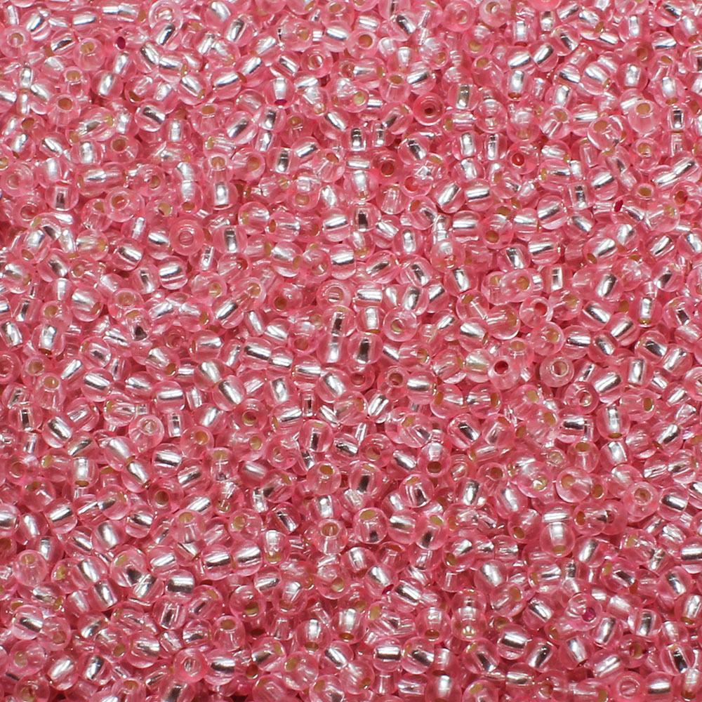 FGB Beads Silver Lined Blush Size 12 - 50g