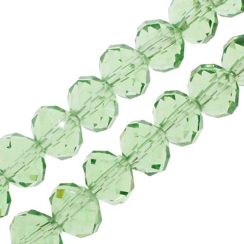 10mm crystal beads peridot, pack of 30 — faceted for jewelry making and beadwork