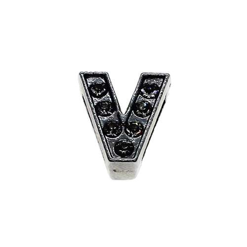 Slider Letter Bead - V