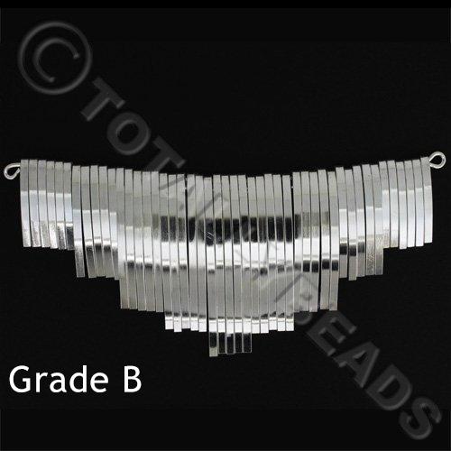 Graduated Fan - Wave Silver 14cm - GRADE B