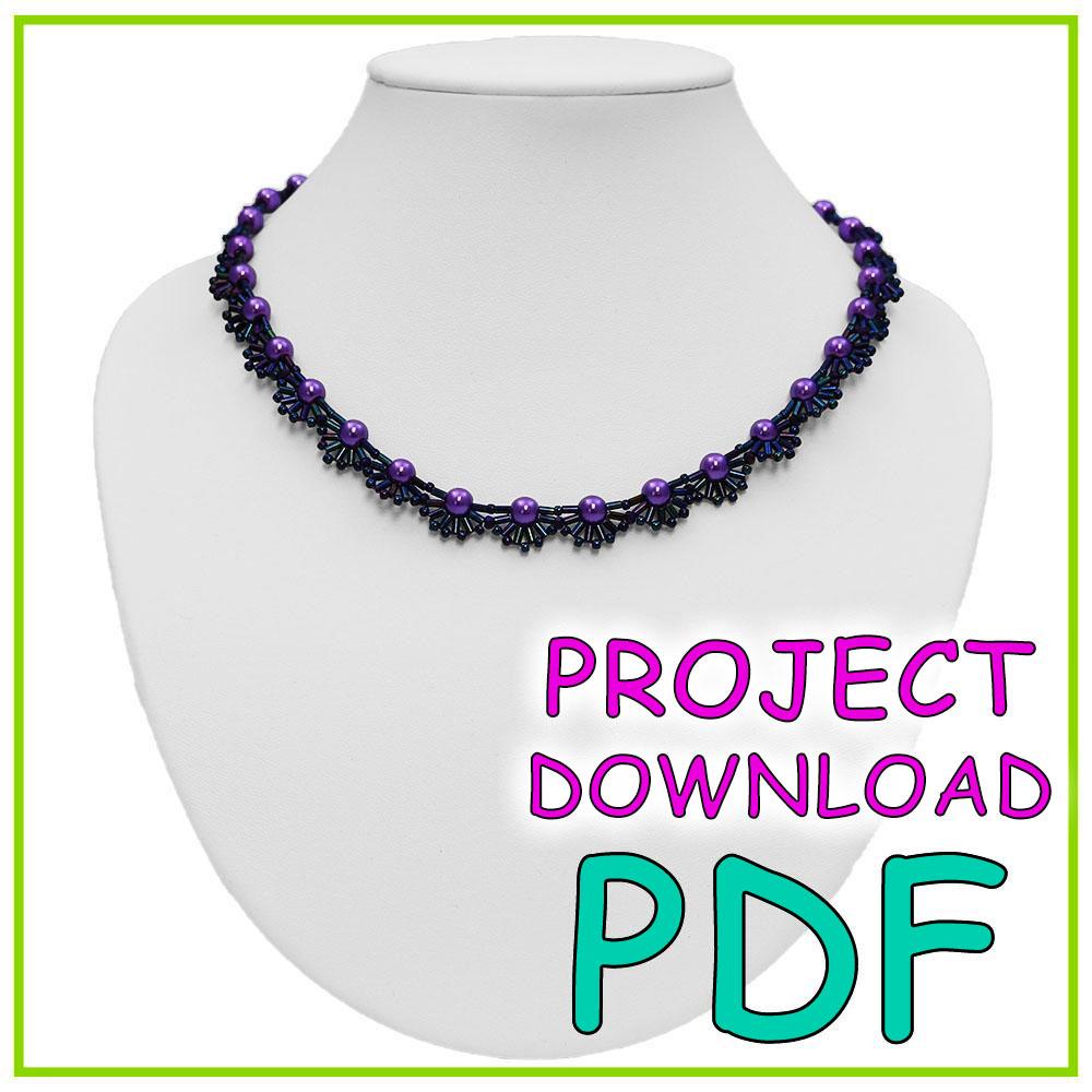 Beaded Lace Necklace Kit - Download Instructions