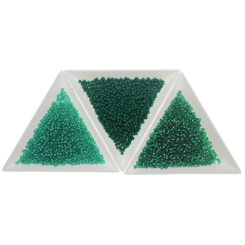 FGB size 12 seed beads - 3 Colours - Teal