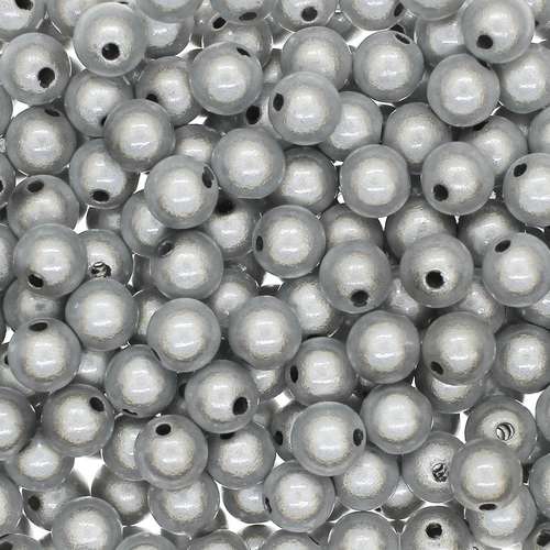 8mm Miracle acrylic round beads 8mm round white 50pcs — pack of 50, reflective 3D-effect beads ideal for jewelry making, crafts, and deco…