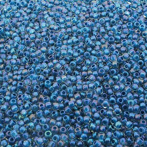 Toho Size 11 Seed Beads 10g - Inside Colour Luster Crystal Capri Blue