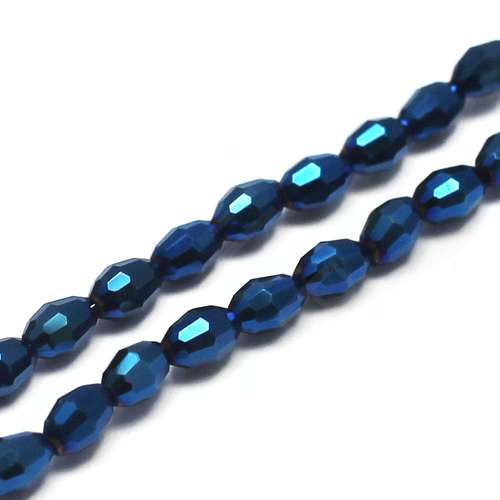 3mm crystal beads blue iris — faceted for jewelry making and beadwork