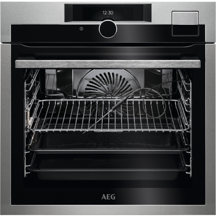 AEG BSE892330M Integrated SteamPro Single Steam Oven in Stainless Steel