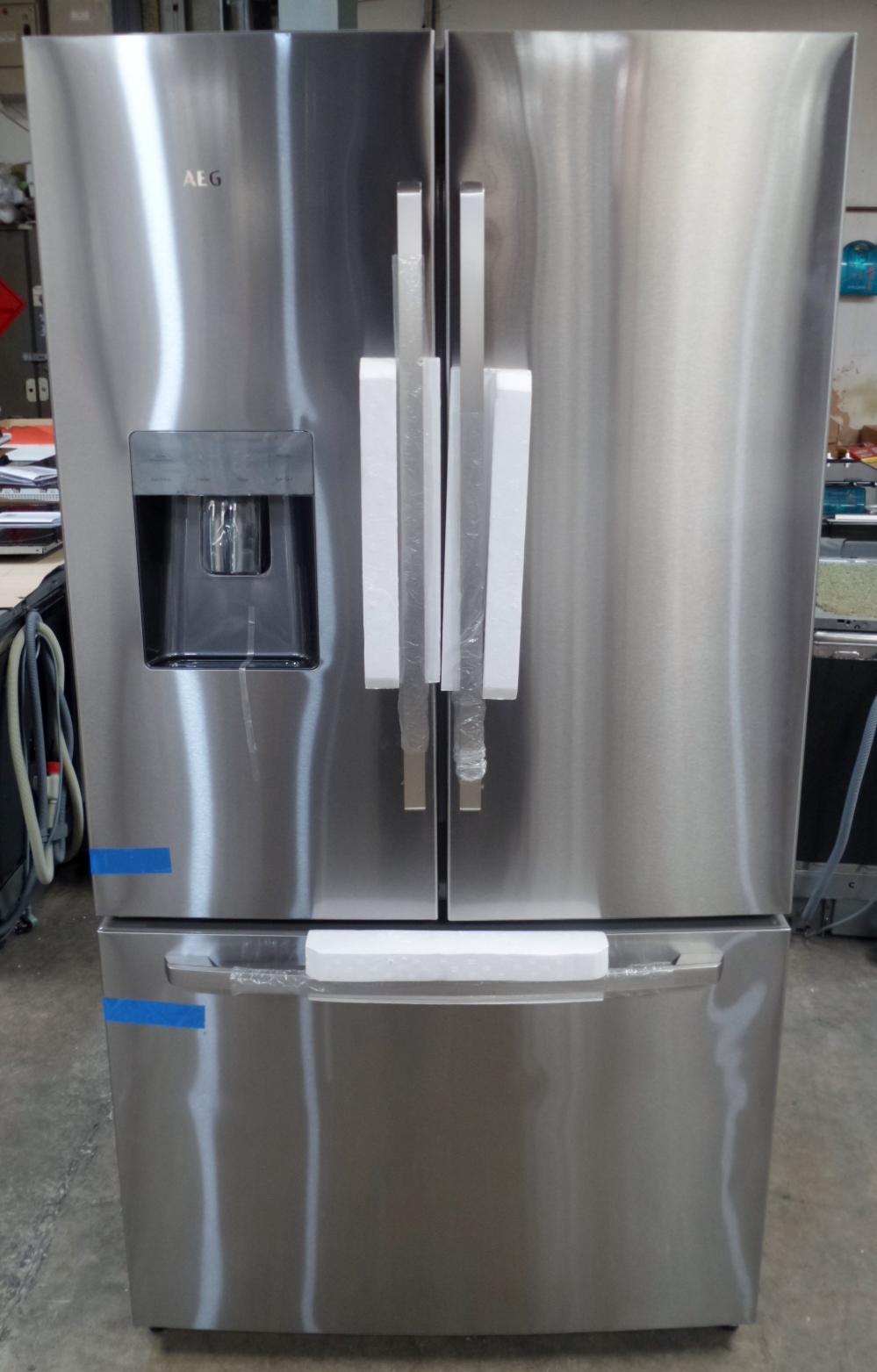 AEG RMB76311NX Fridge Freezer Silver Stainless Steel Doors U37336