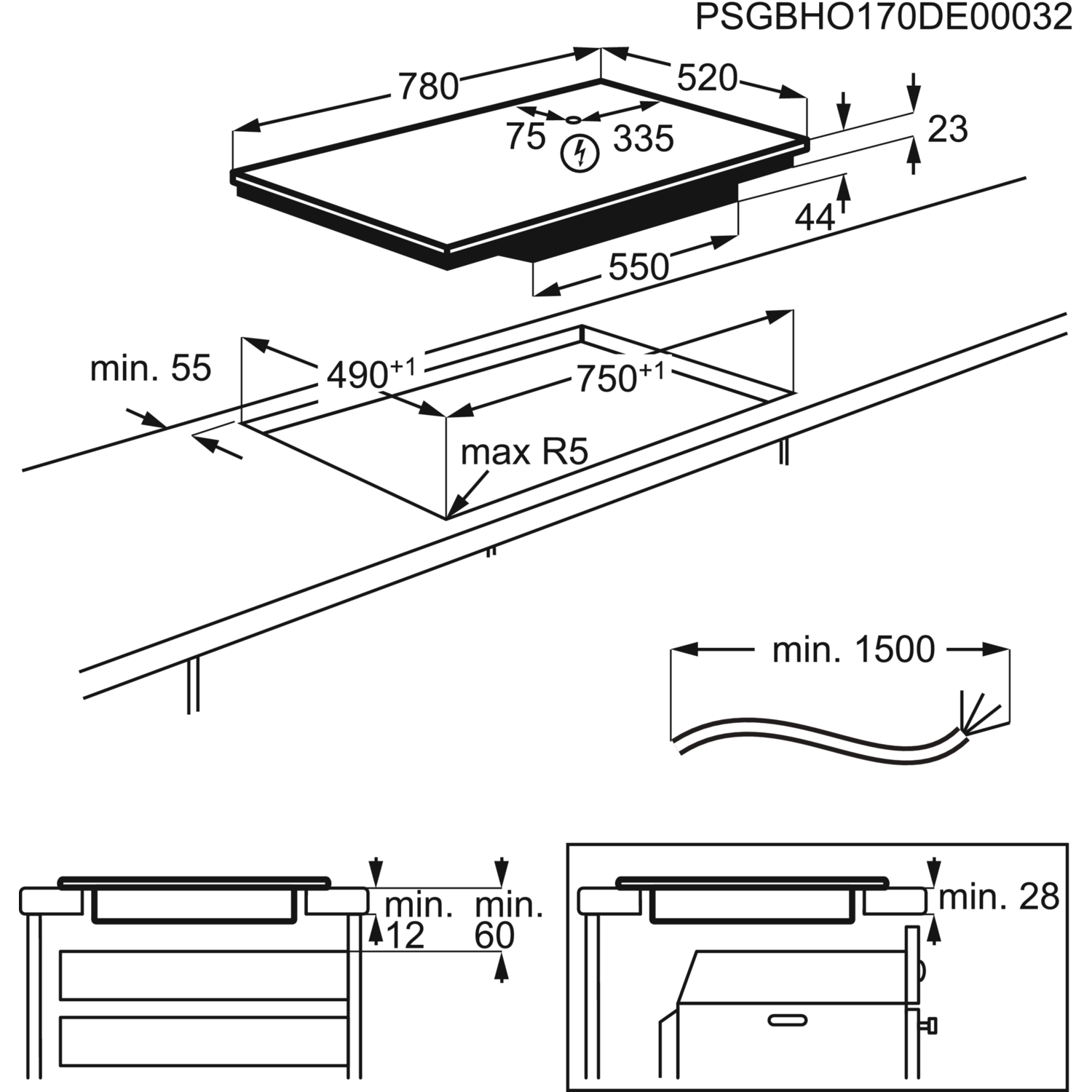 zanussi hob2hood induction hob