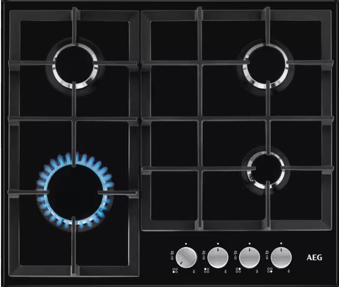 Gahisa Zanussi ZGH62414XS Built In 60cm 4 Burner Gas Hob in Stainless Steel