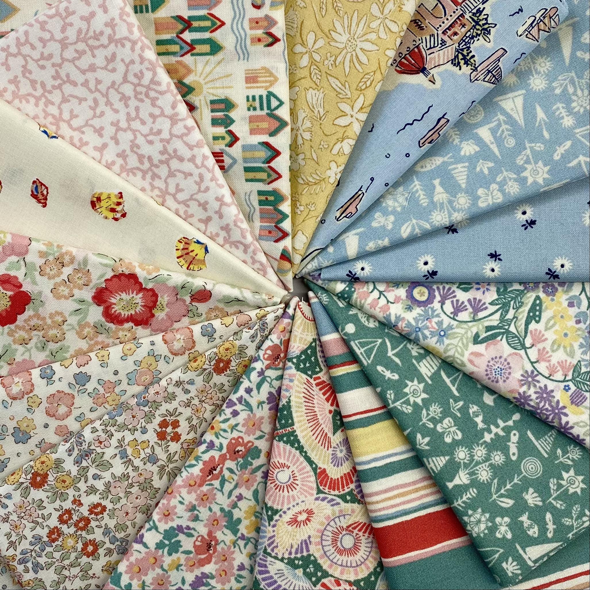 Nostalgic Summer Fat Quarter Bundle - Cotton Quilting Fabric