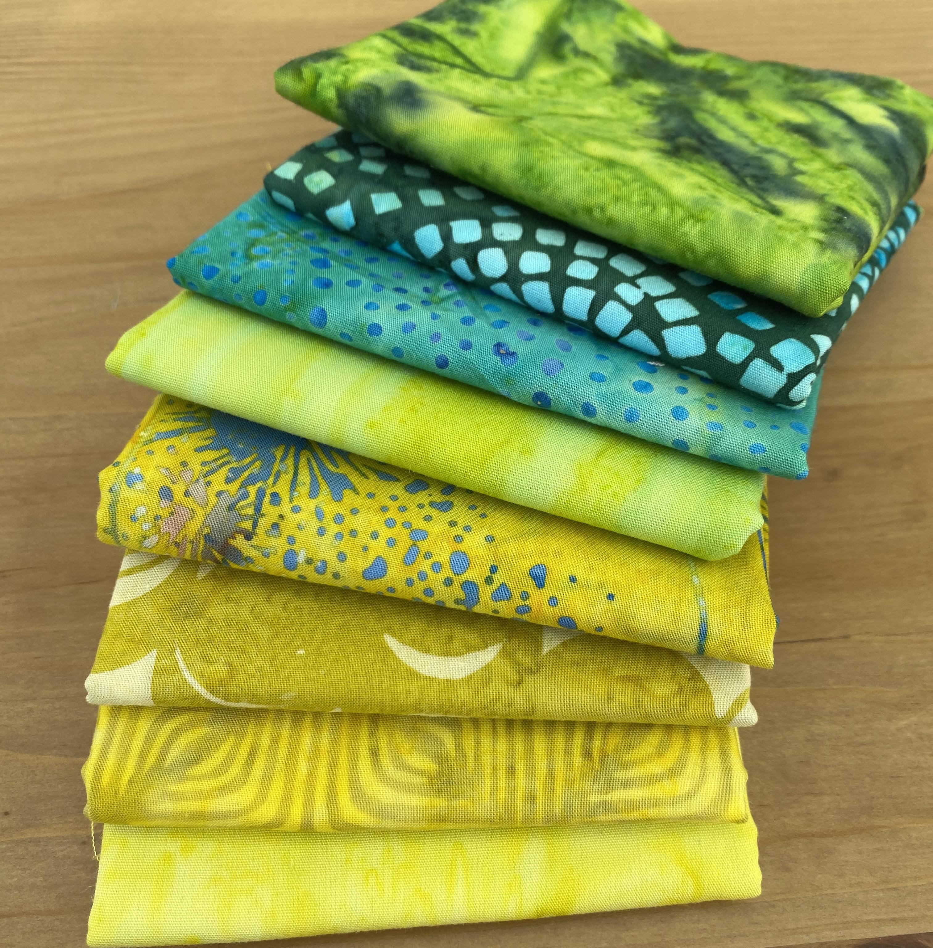 Lime Batik Eighth Bundle