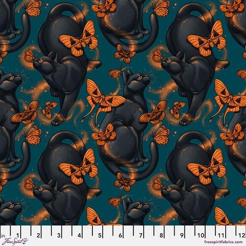 Mystic Moonlight Moth Cat in Turquoise Mystic Moonlight Moth Cat in Turquoise