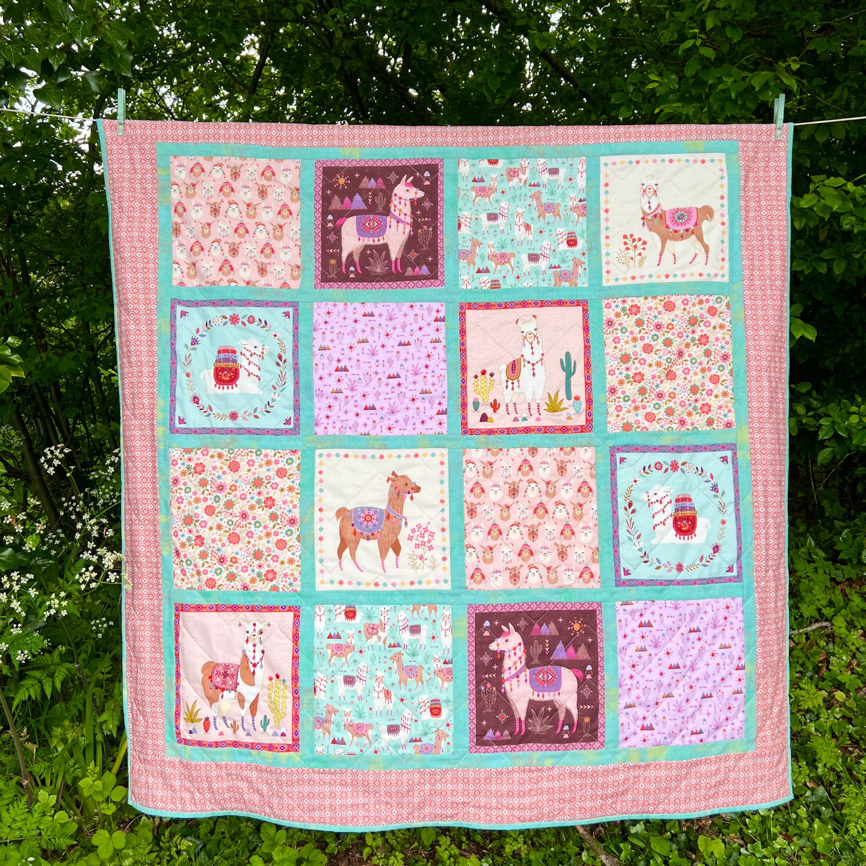 Ready Made Llama Love Quilt Kit