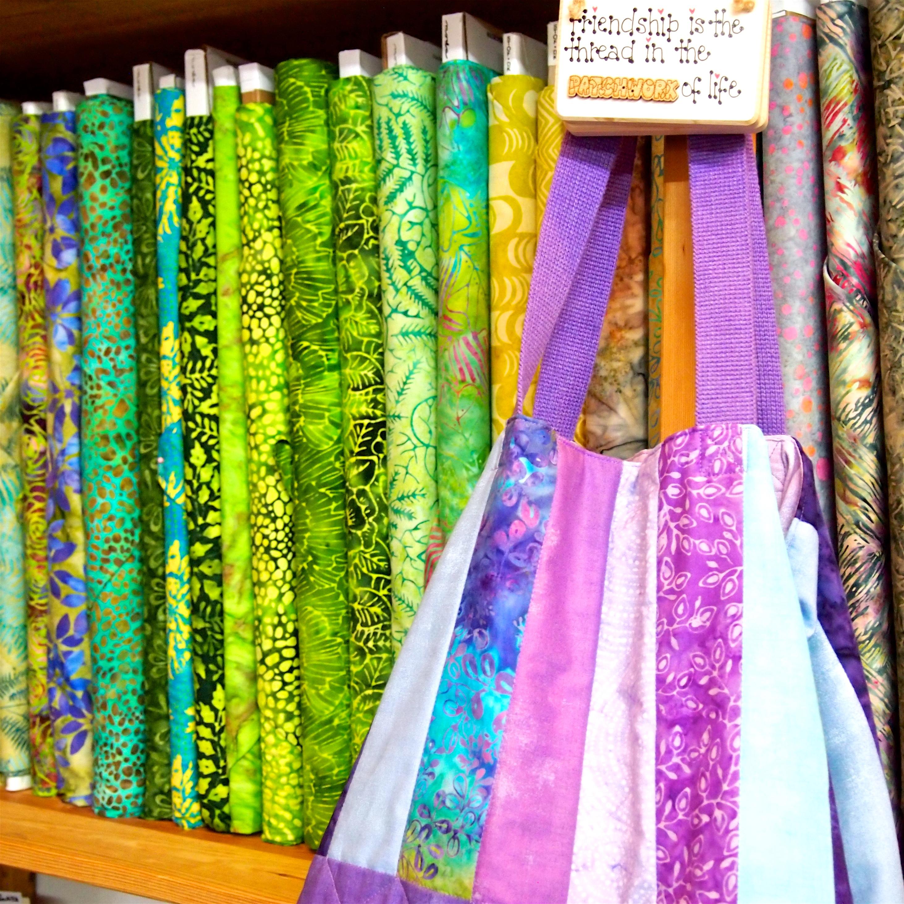 Batik fabrics for patchwork quilting