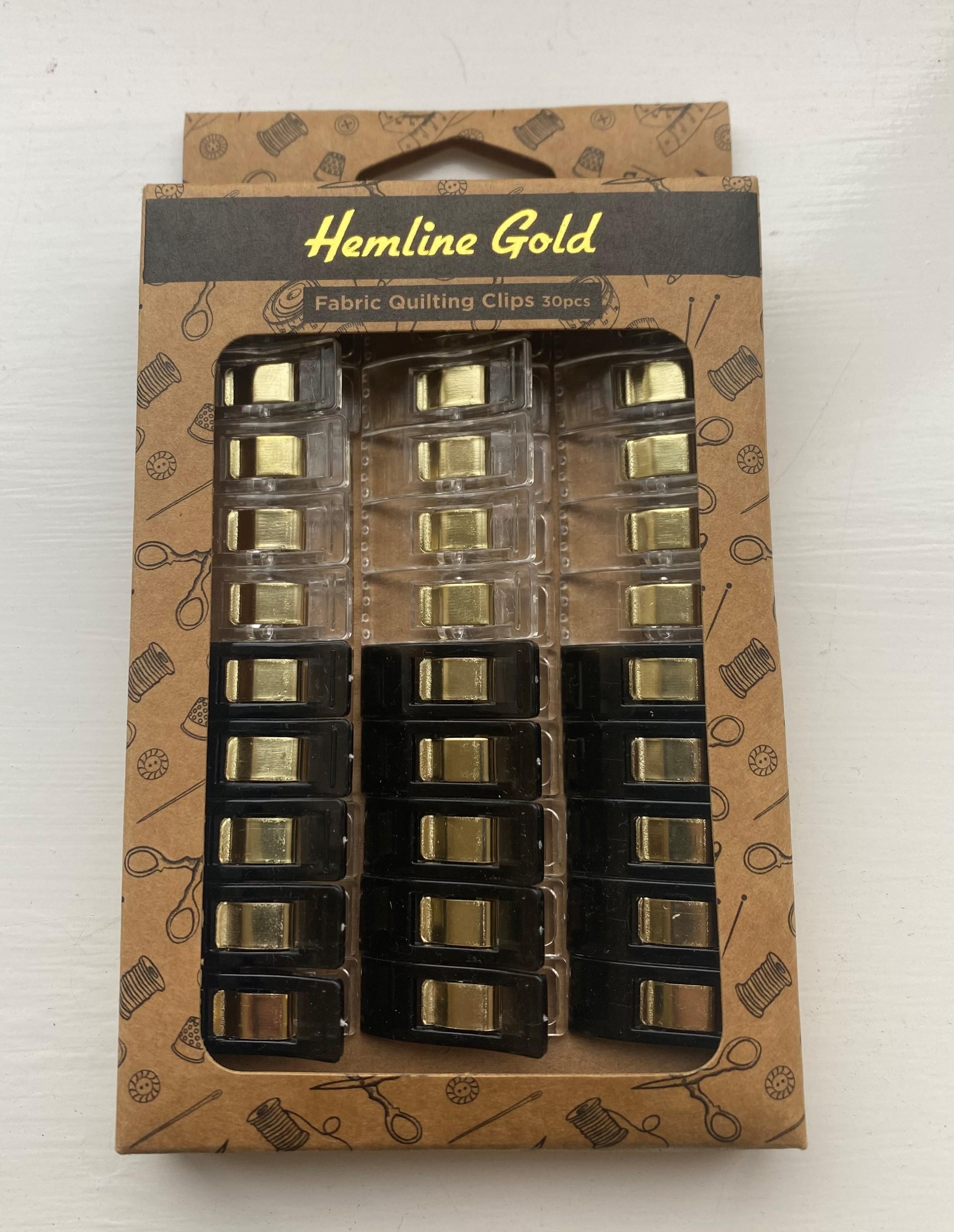 30 Pack Hemline Gold Wonder Clips /quilt Clips 25 Mm for Sewing or  Crafting. 