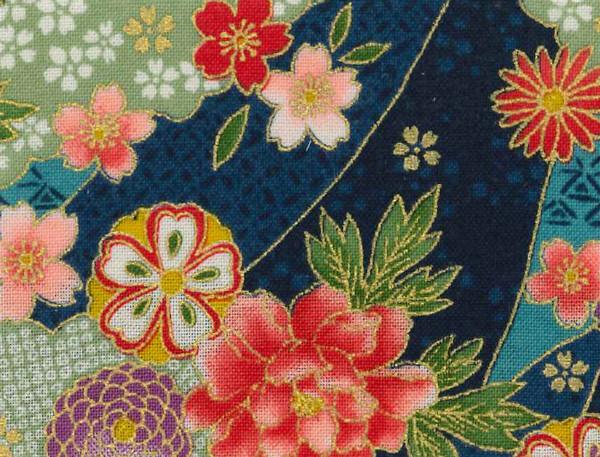 Japanese Design - Large Ribbon Blue 6802-047
