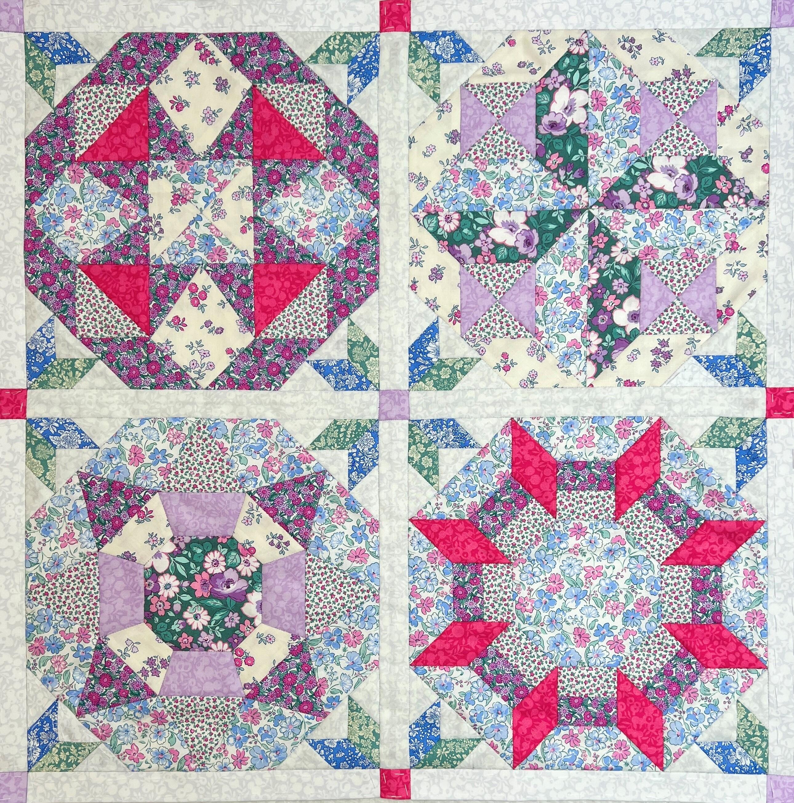 Glorious Octagons - Liberty Heirloom Edition - (hand piecing) Block Of ...