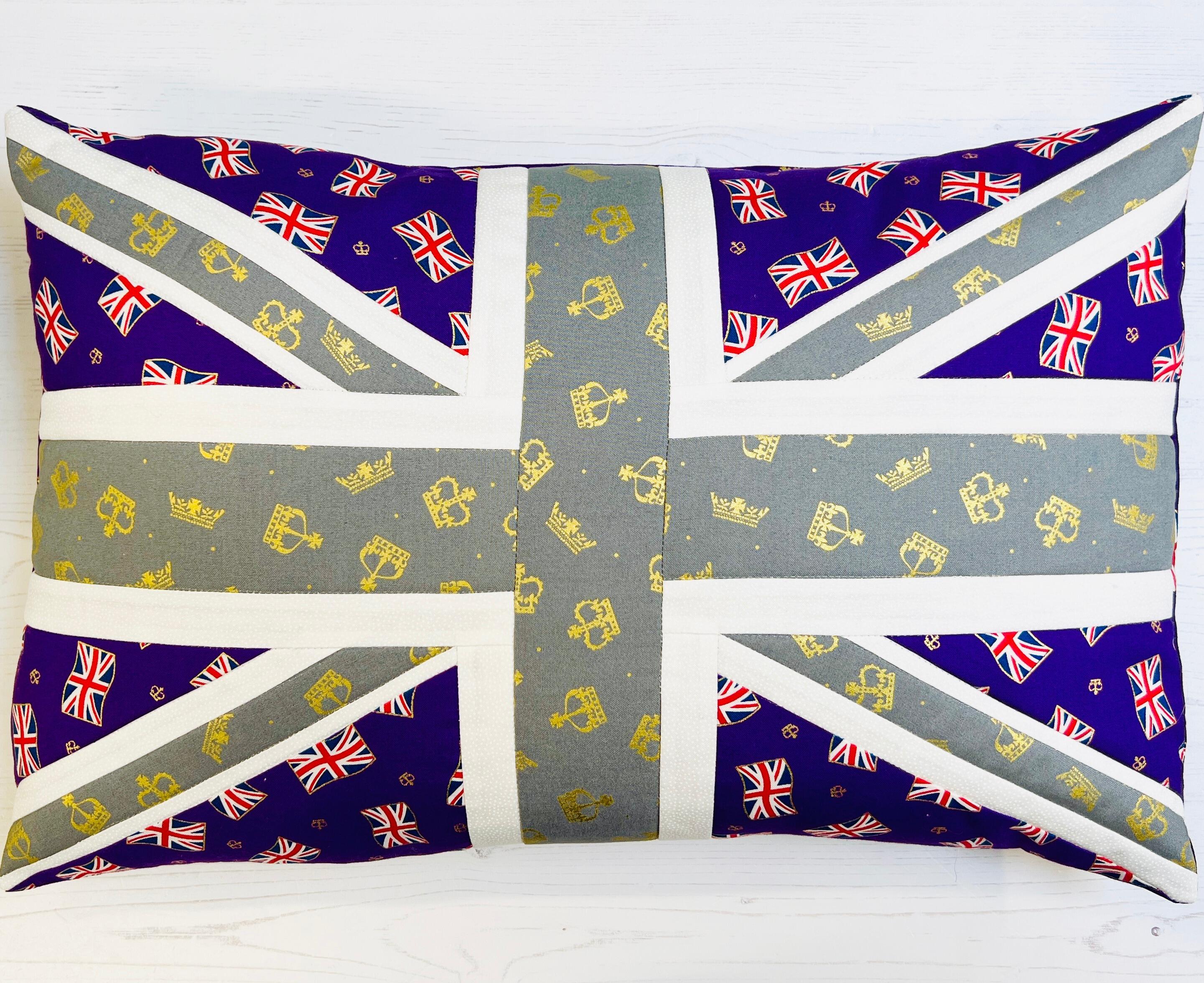 Coronation Union Jack Cushion Kit Purple