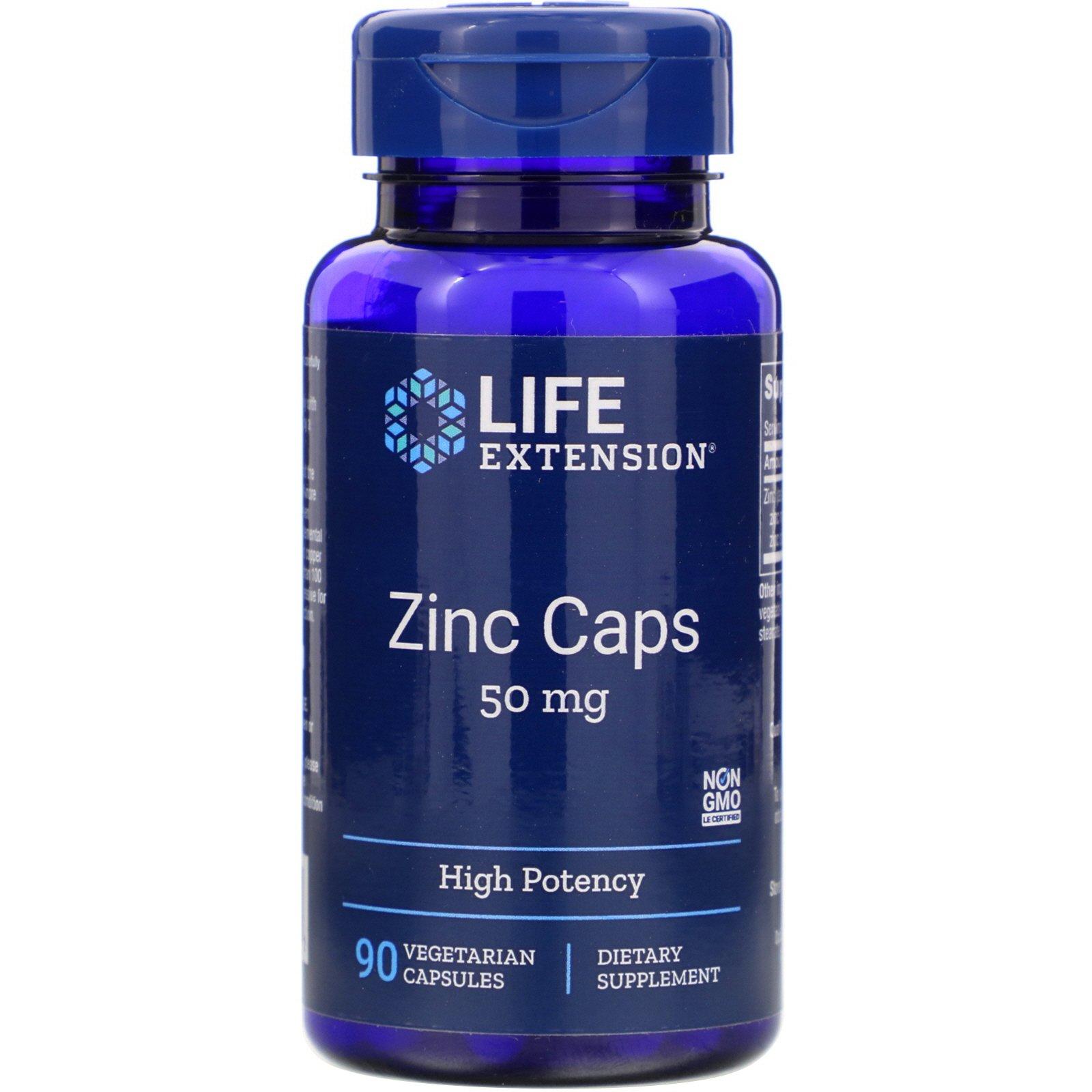 zinc caps 50mg life extension