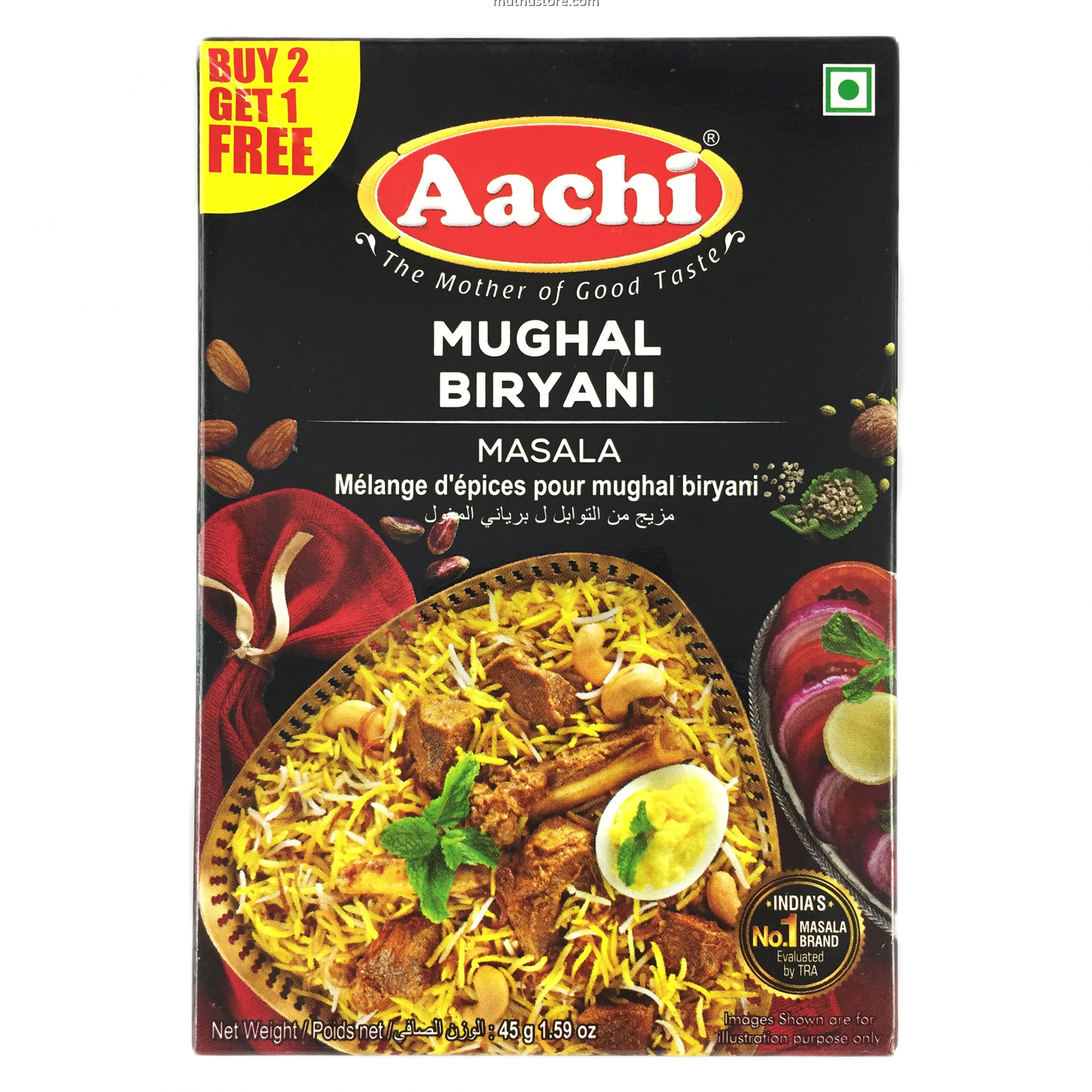 Aachi Mughal Biryani 45g (pack of 3)