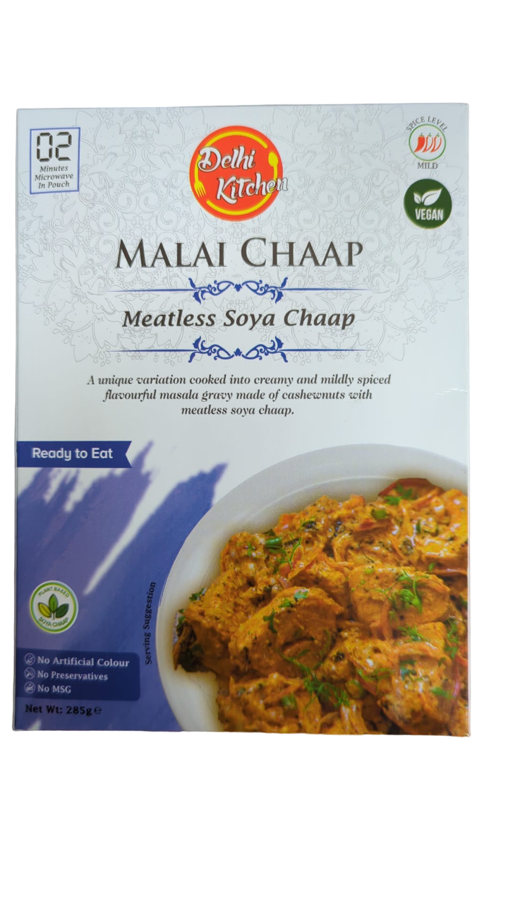 Delhi Kitchen Vegan Soya Malai Chaap 285g (Ready Meal)