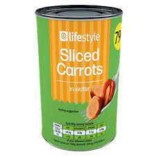 Lifestyle Sliced Carrots 400g