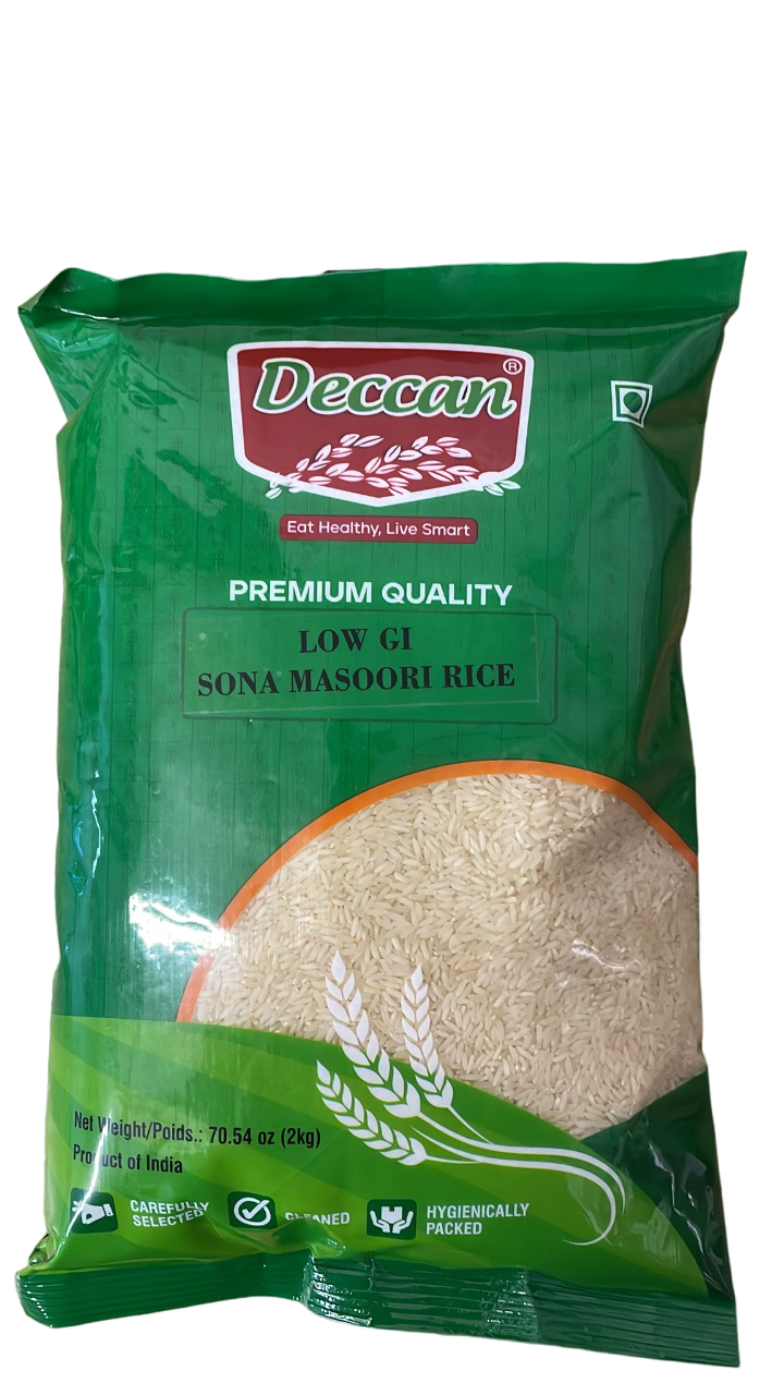 Deccan Low GI Value Sona Masoori Rice 2kg