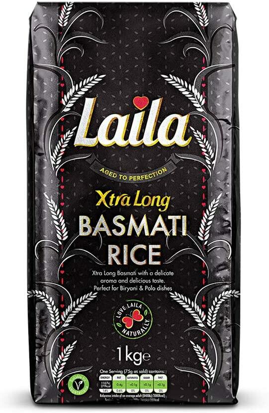 Laila Xtra Long Grain Basmati Rice 1kg