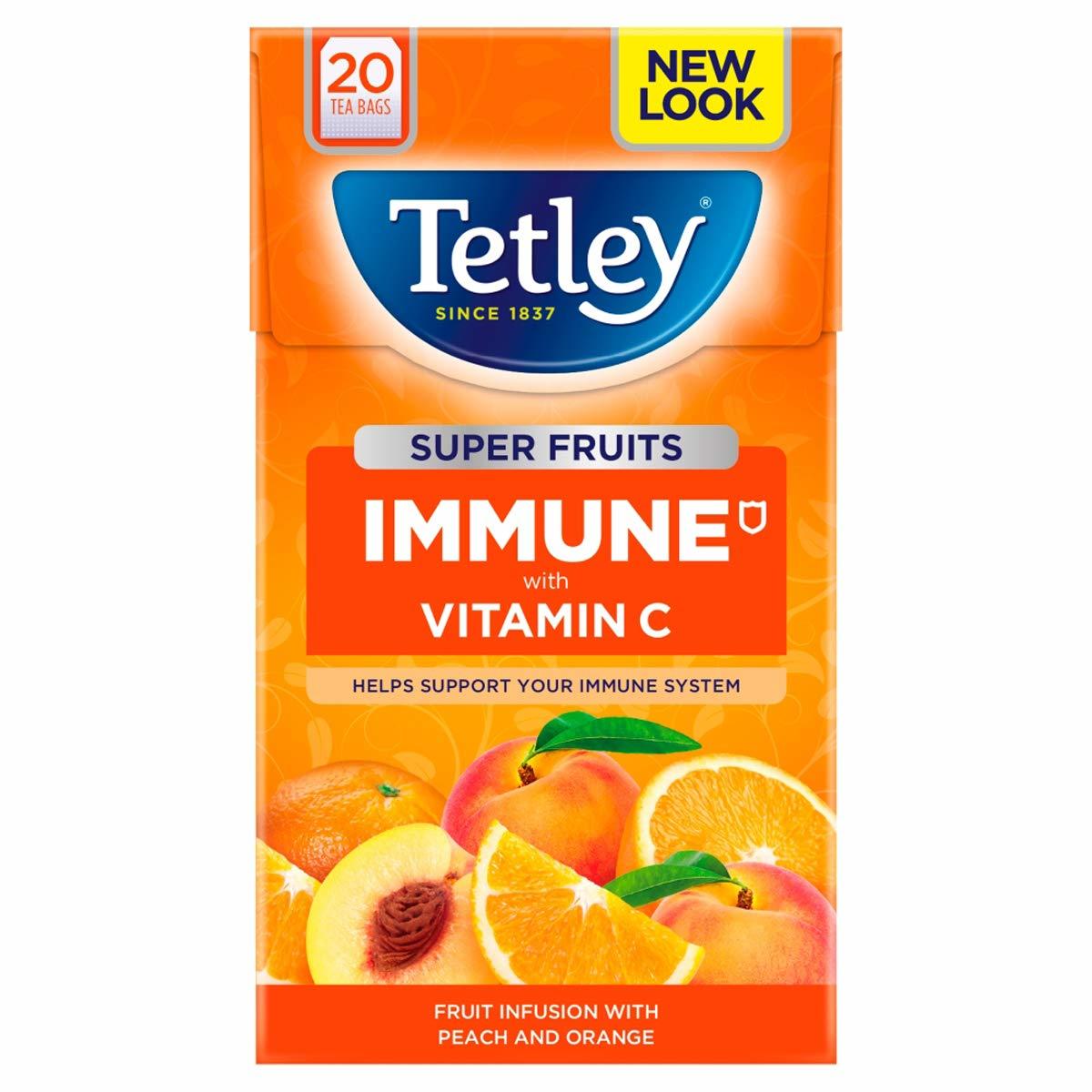 Tetley Immune Orange - Peach Tea 20 bags