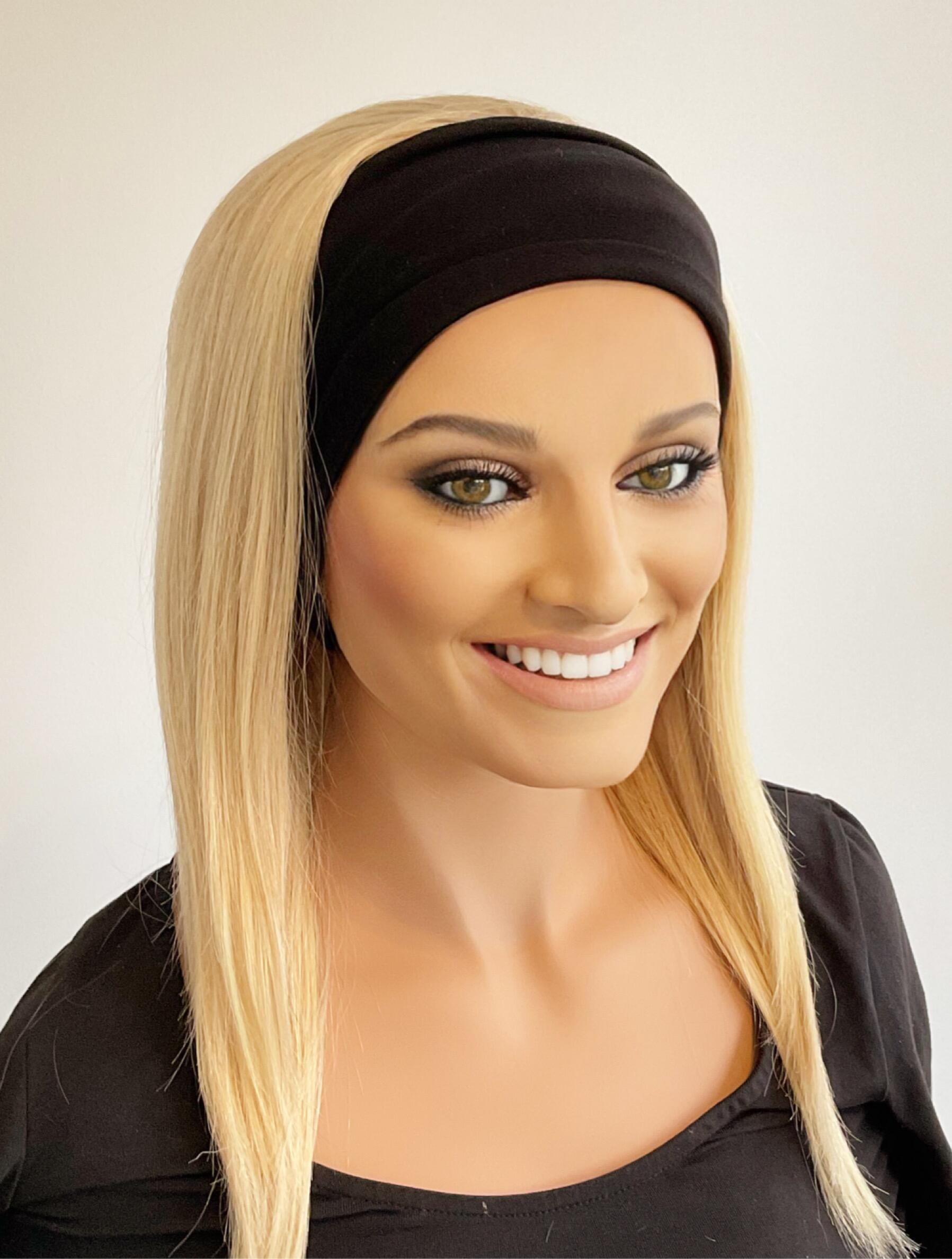 High-Quality Blonde Headband Wig Capture for Mobile