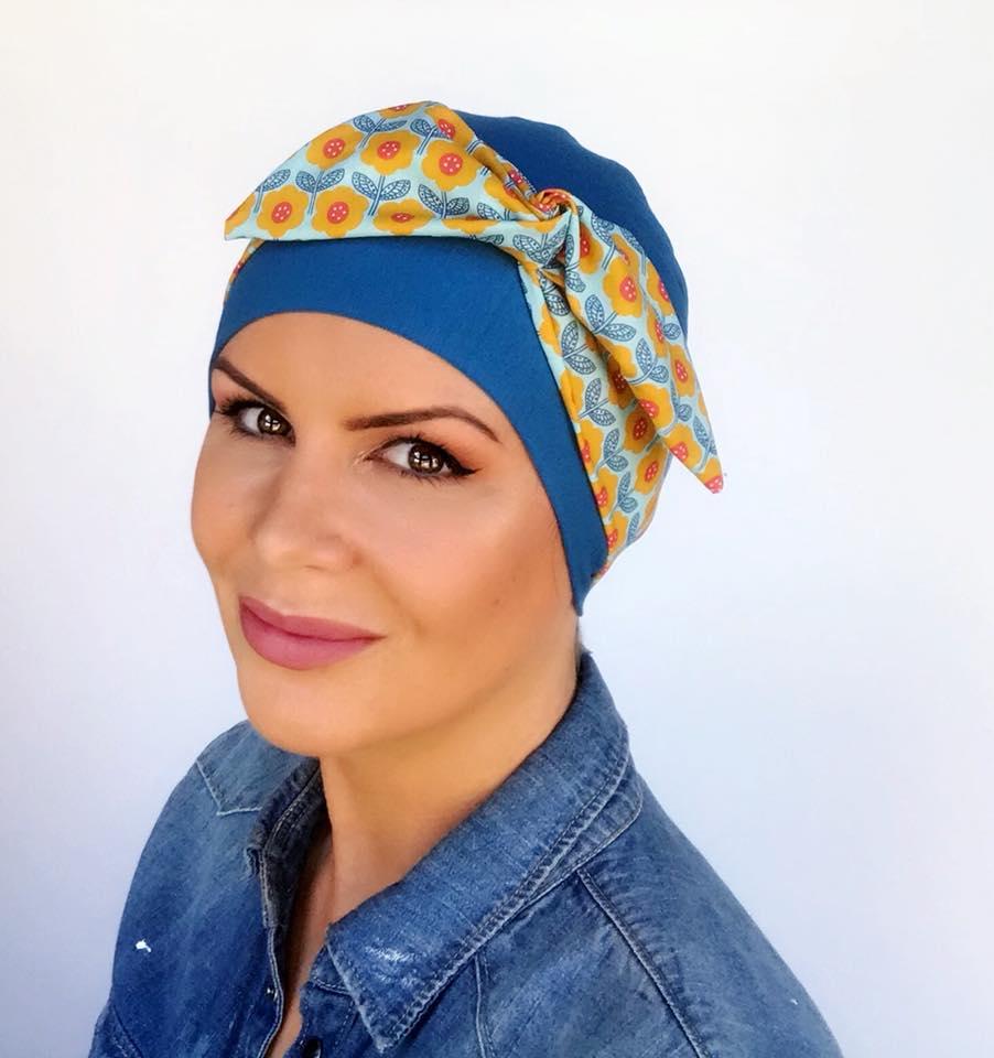 Bella Hat & Wired Scarf Combination Bright Blue