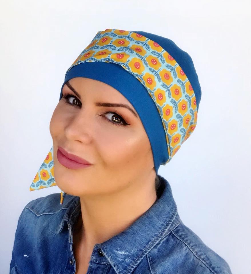 Bella Hat & Wired Scarf Combination Bright Blue