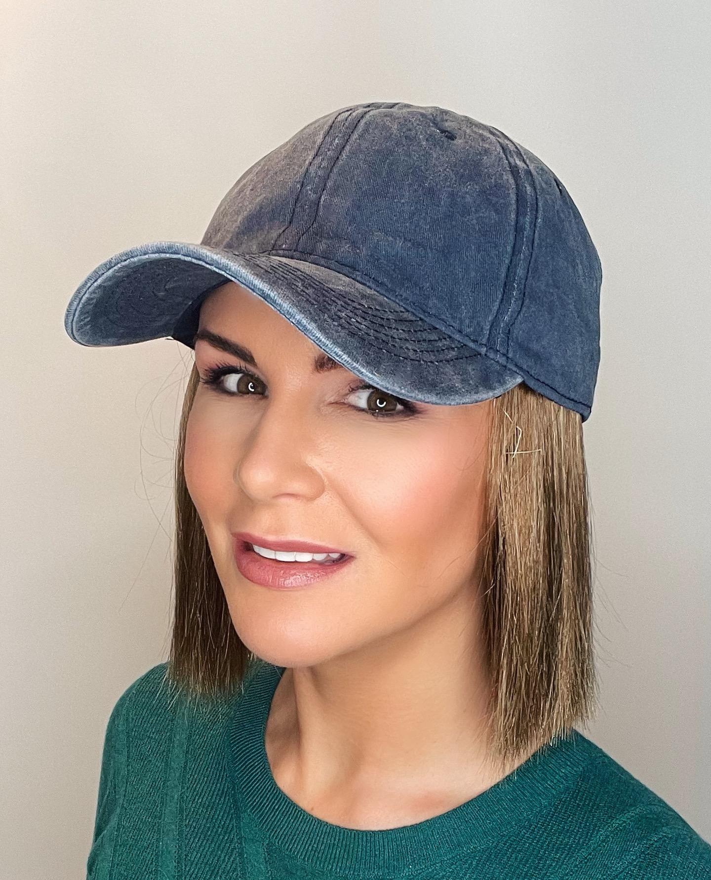 Short hair clearance cap