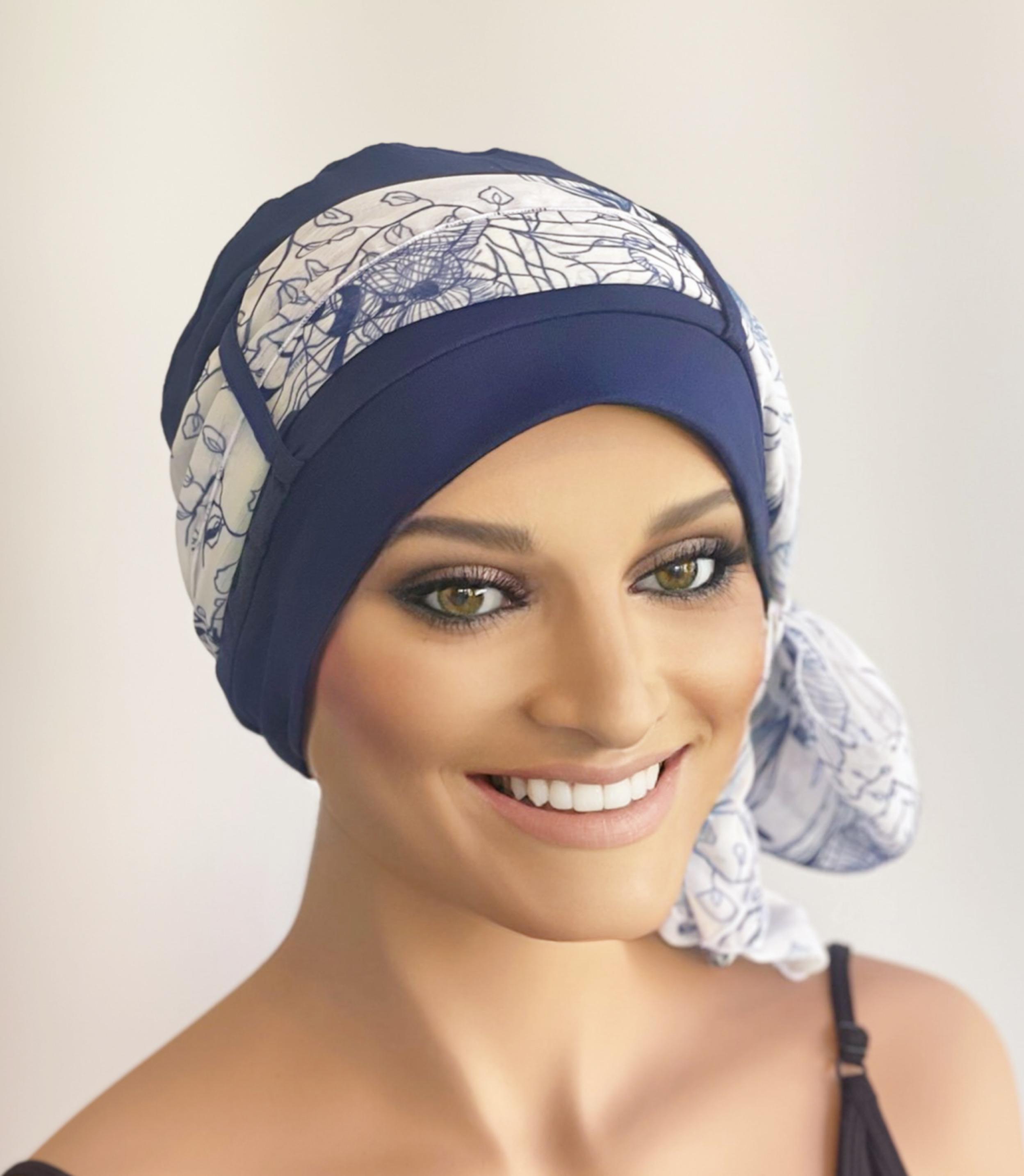 New two look Catherine headscarf set navy