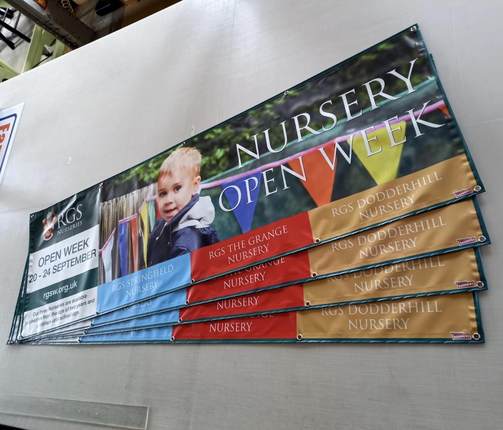 How to effectively use banners to promote your Nursery, School, college, or University!