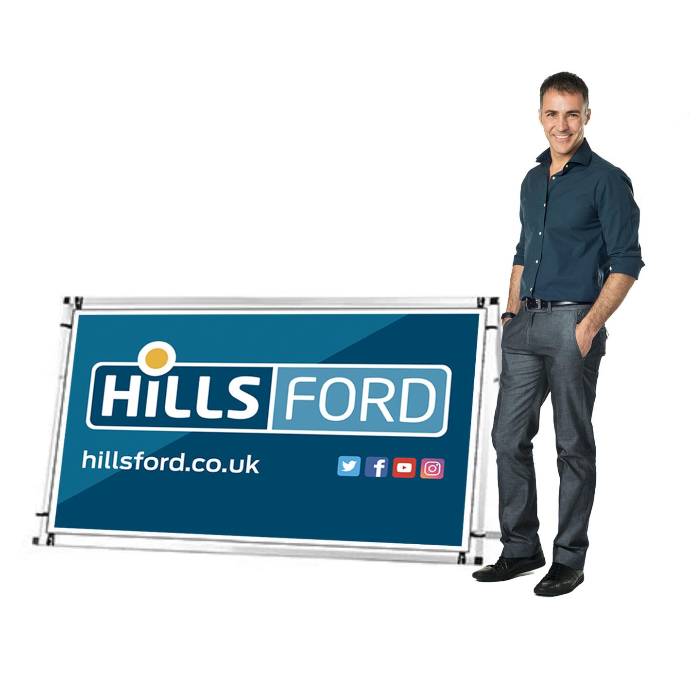 Small outdoor Banner frame Display with Custom printed Banners UK