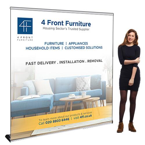 Sign Print Lab 1200mm X 2000mm Roller Banner, Greyback PVC, Exhibition Display