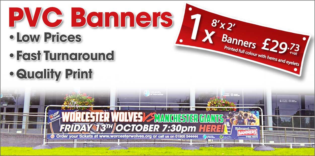 Universal Banners Low Cost Fast Turnaround Pvc Banners Since