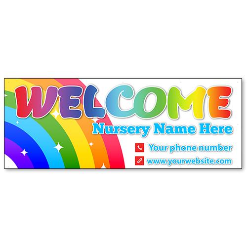 Nursery welcome banner