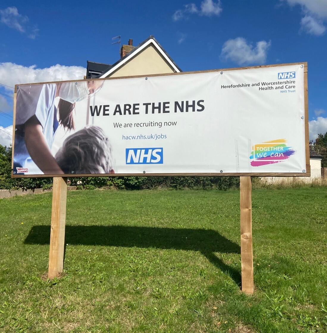 NHS banner print