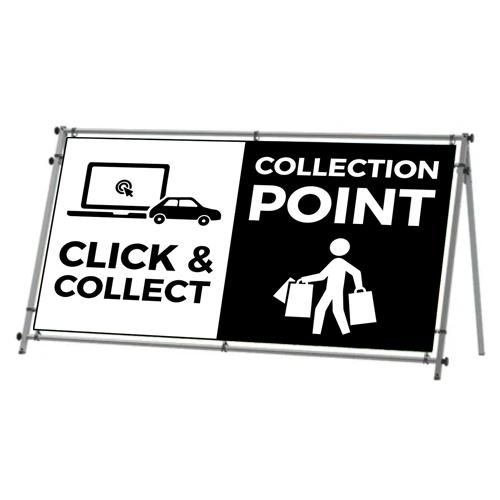 Click & Collect banner with frame