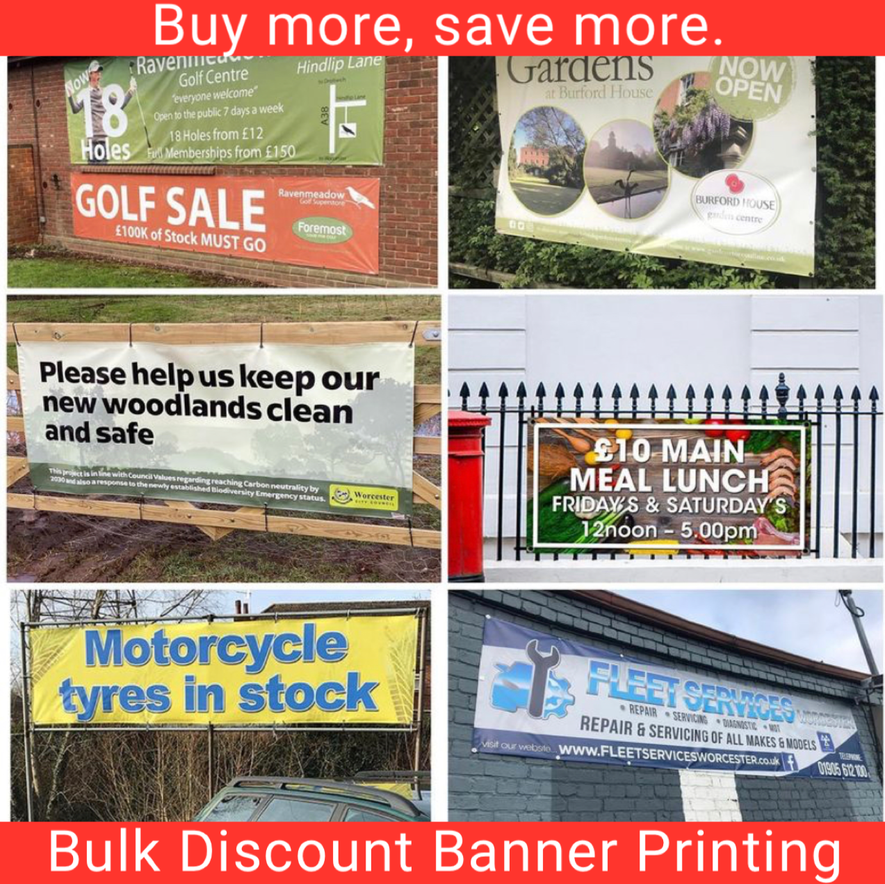 Bulk discount Banner printing