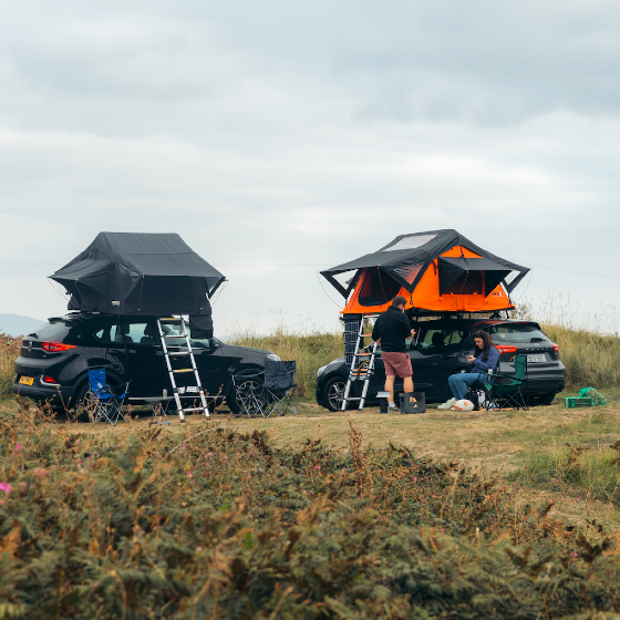 TentBox Lite 1.0: Black and Orange Lifestyle