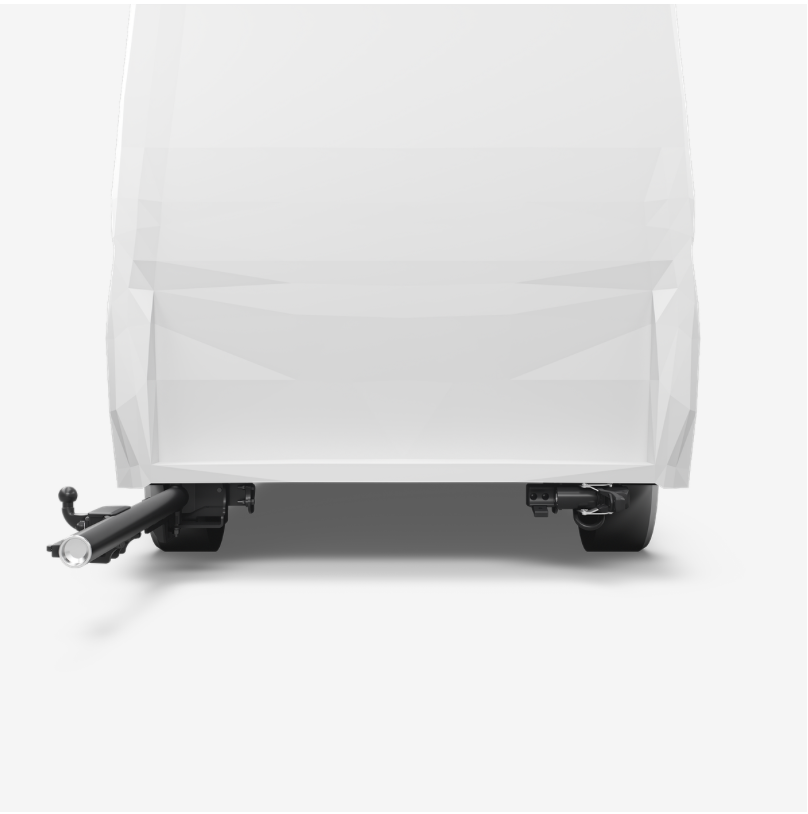 Thule VeloSwing - on van from rear