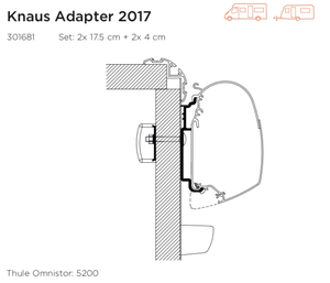 Knaus 2017 Caravan Wall Adapter